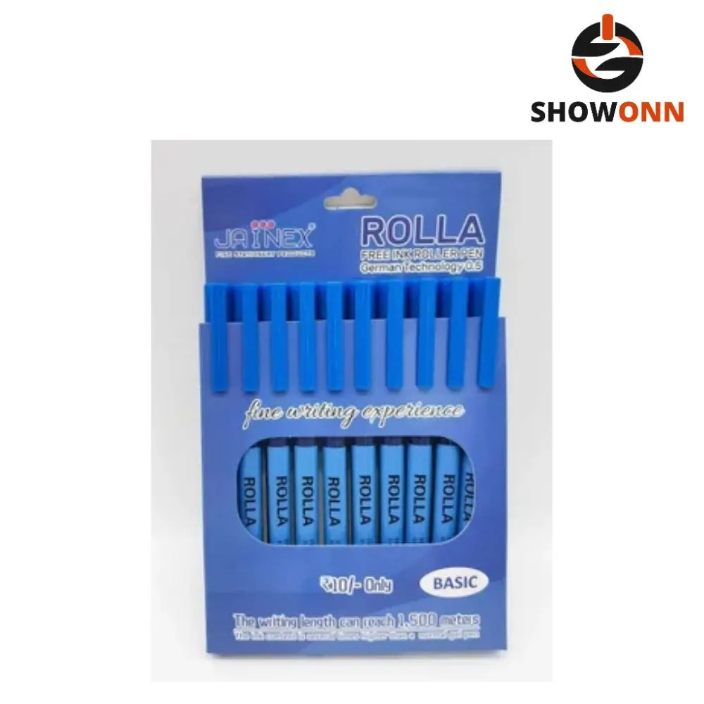 Jainex Rolla Basic Roller Ink Pen (50pc Stand) 