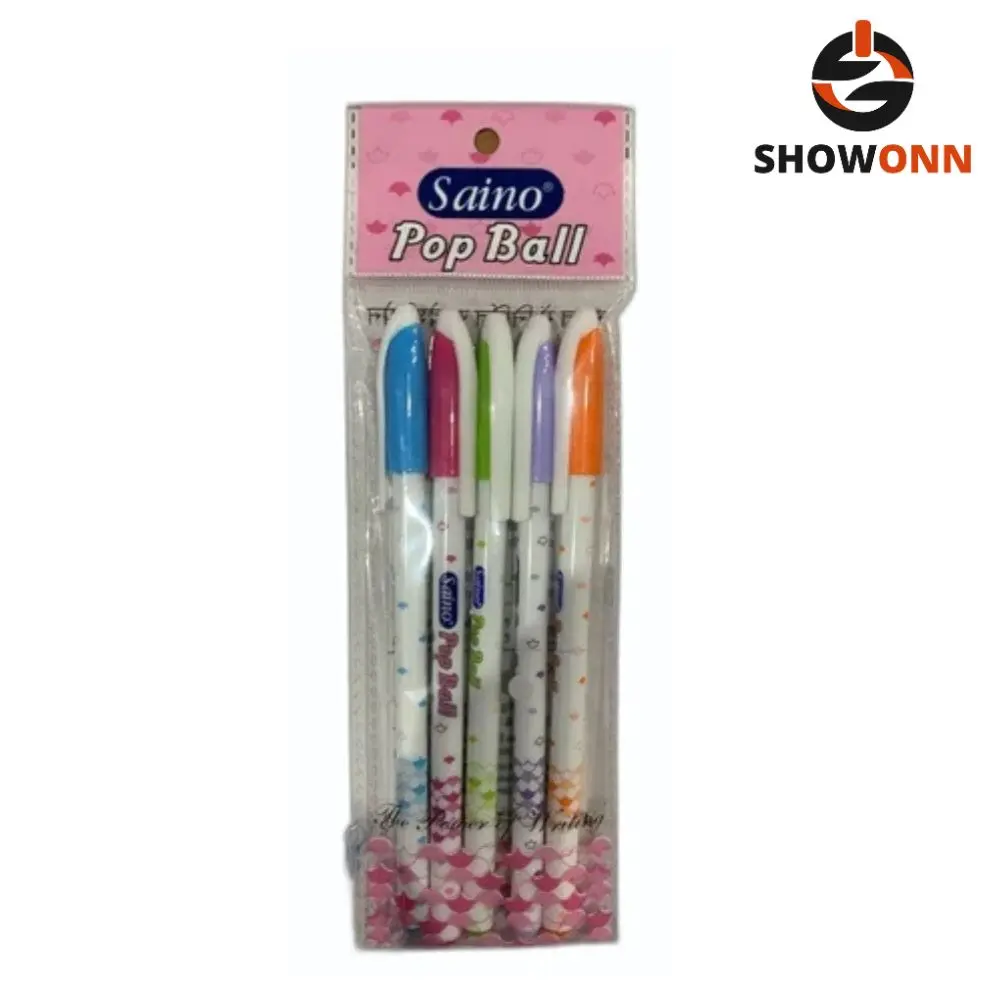 Saino Pop Ball Pen 6mrp (5pc) 