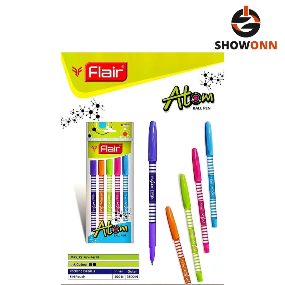 Flair Atom Ball Pen (5pc) Blue 