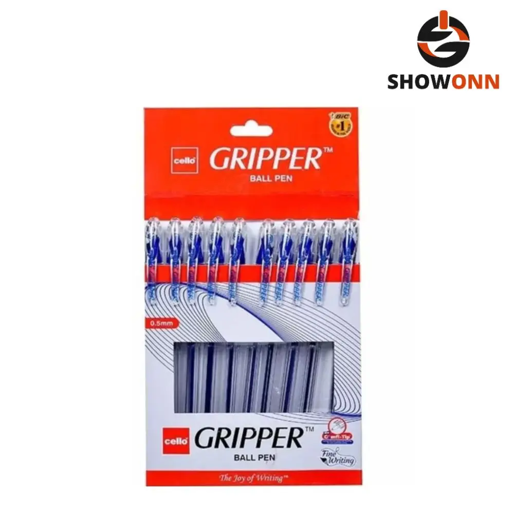Cello Gripper Pen 0.5mm MRP-10 (10pc Card Pack) 