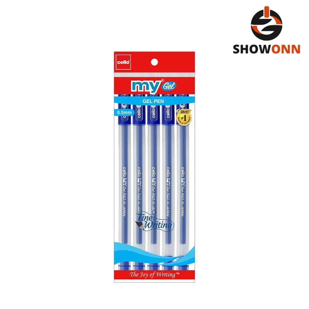 Cello My Gel Pen 0.5mm MRP-7 (5pc) 