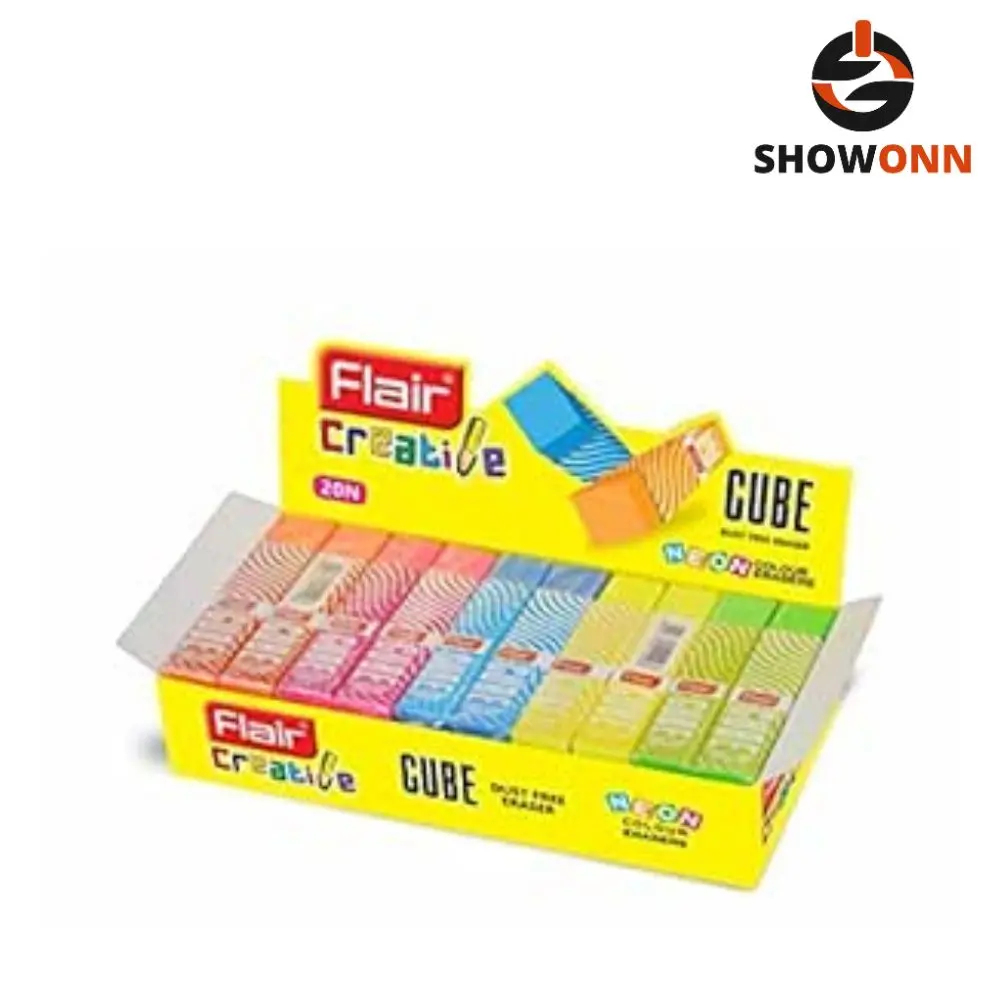 Flair Cube Eraser 5 MRP (20pc Pack) 