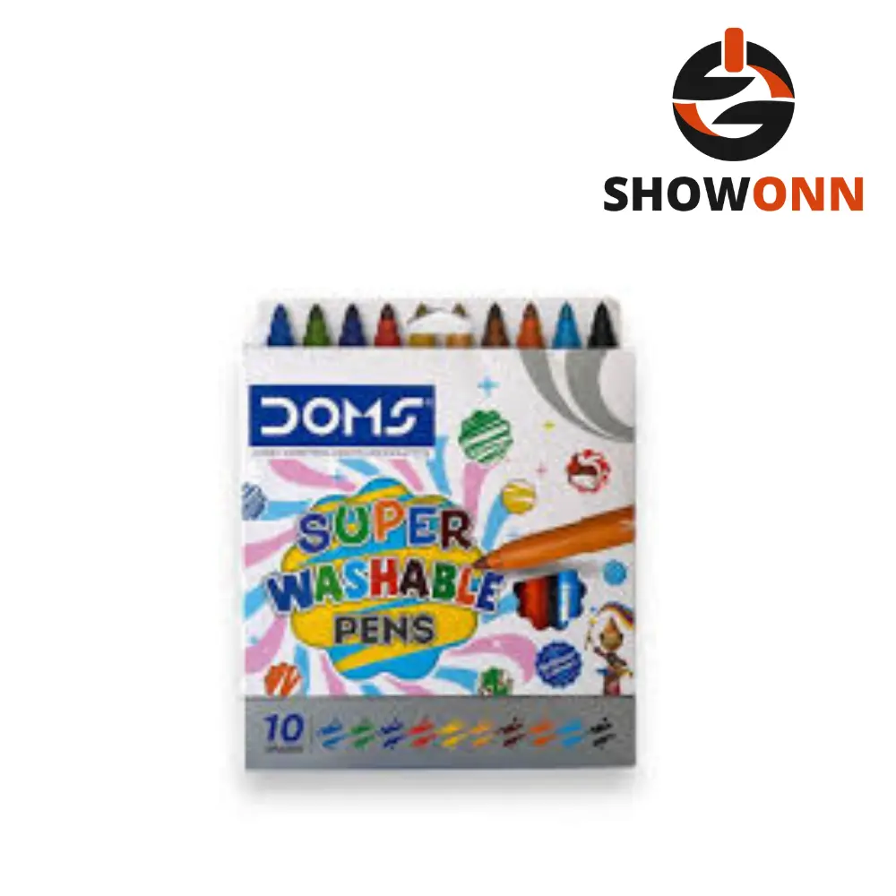 DOMS SUPER WASHABLE PENS 10 SHADES