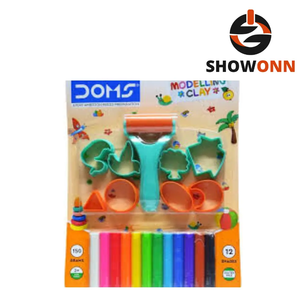 DOMS MODELLING CLAY 8 SHADES CAR SHAPE 