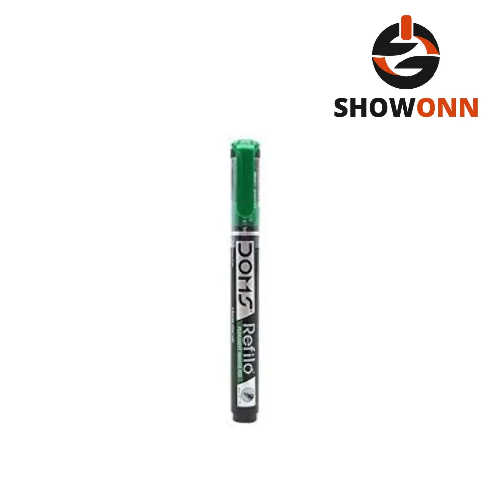 DOMS INXTEN PERMANENT MARKER PEN GREEN 