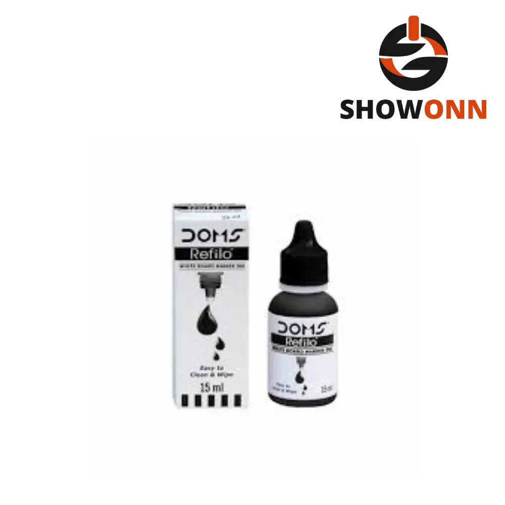 DOMS REFILO WHITE BOARD MARKER INK BLACK 100 ML 