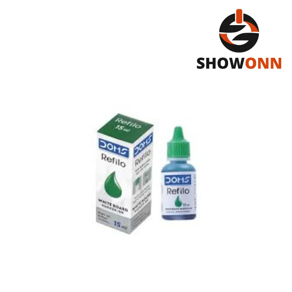 DOMS REFILO PERMANENT MARKER INK GREEN 15 ML 