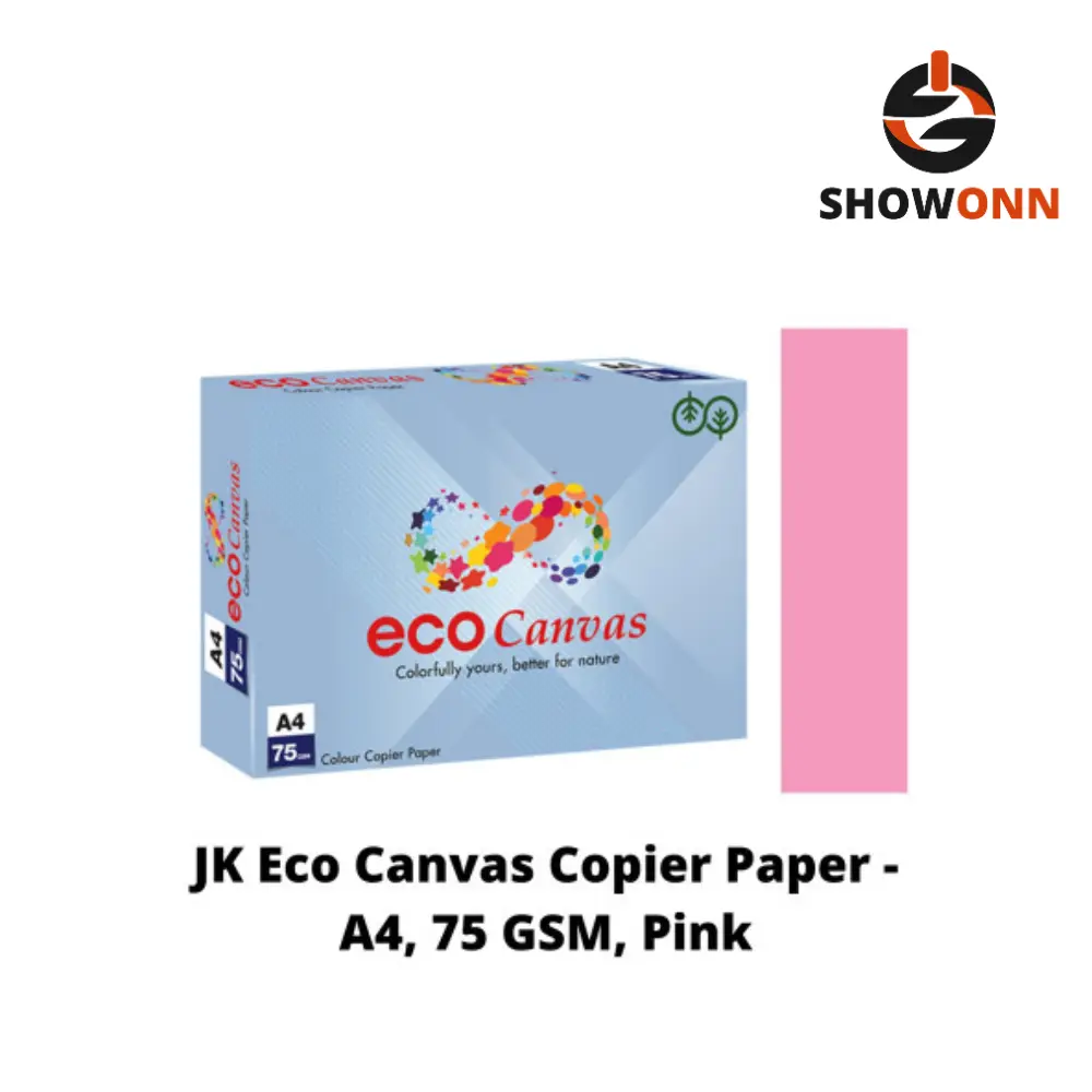 JK ECO CANVAS 75 A4 PINK COLOUR COPIER