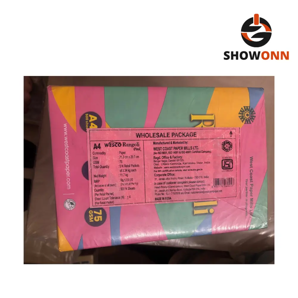 WESCO RANGOLI 75 A4 PINK COLOUR COPIER