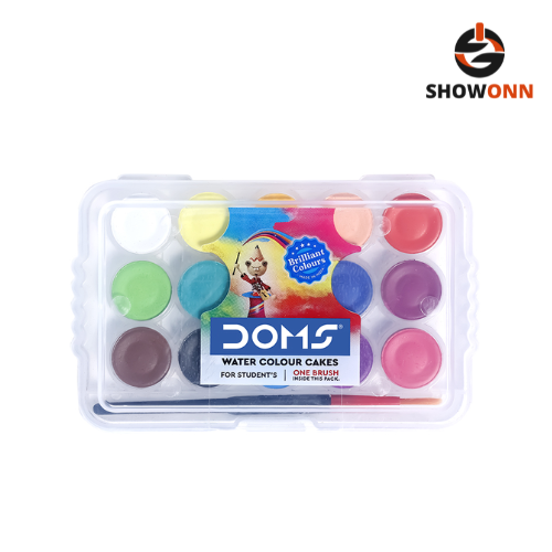 DOMS WATER COLOR CAKES 15 SHADES (15 mm)