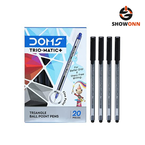 DOMS DF TRIO-MATIC+PEN BLACK 20 PCS BOX
