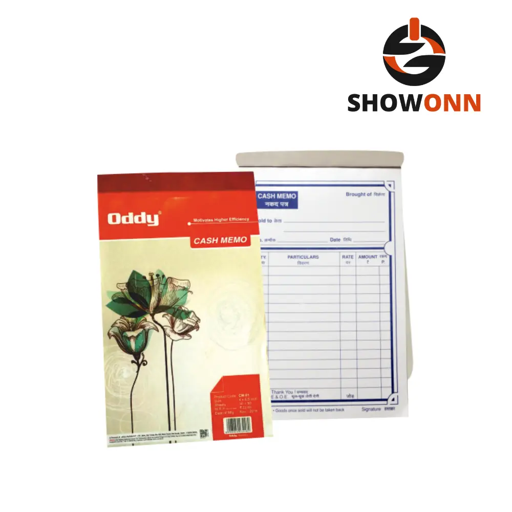 Oddy Cash Memo (Offset Printed) CM-01 