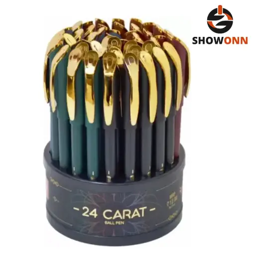 FLAIR 24 Carat Ball Pen (50pc Stand) 