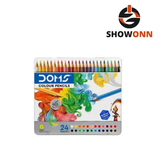 DOMS FSC 24 PENCIL FLAT TIN RS.300