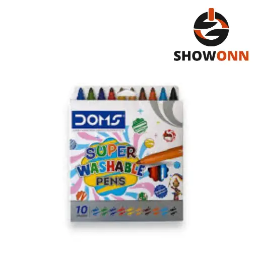 DOMS SUPER WASHABLE PENS 10 SHADES