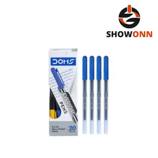 DOMS DF EVERYDAY BLUE PEN 5 PC POUCH