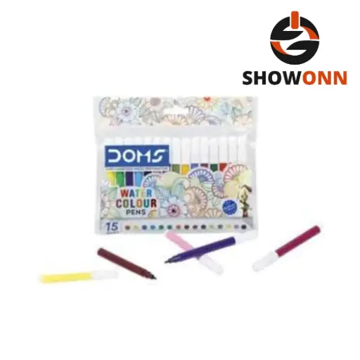 DOMS WATER COLOUR PENS 15 SHADES 