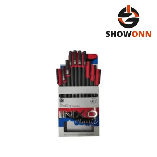 DOMS INXON BALL PEN RED 10 PCS