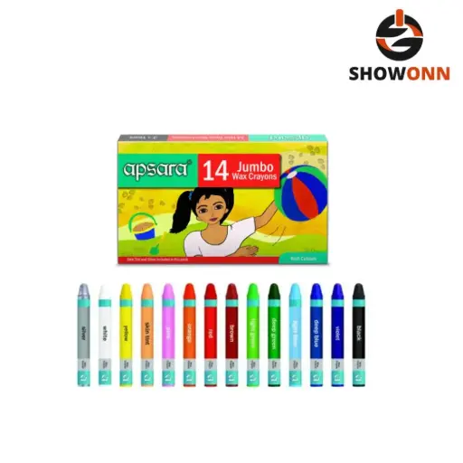 Apsara Wax Crayons Jumbo 14/14