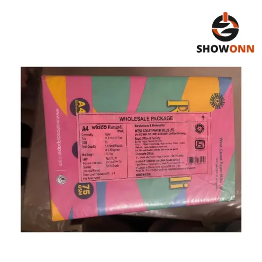 WESCO RANGOLI 75 A4 PINK COLOUR COPIER