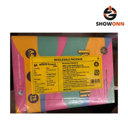 WESCO RANGOLI 75 A4 YELLOW COLOUR COPIER