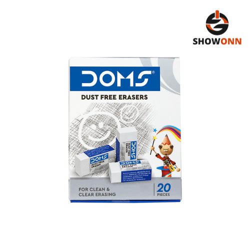 DOMS DUST FREE ERASER 20 PCS
