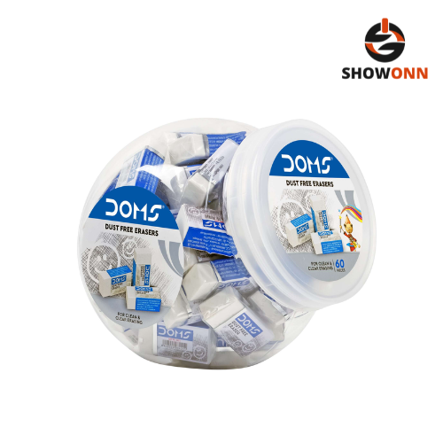 DOMS DUST FREE ERASER 60 PCS JAR PACK