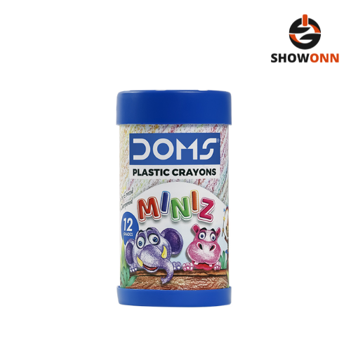 DOMS 12 MINIZ PLASTIC CRAYONS