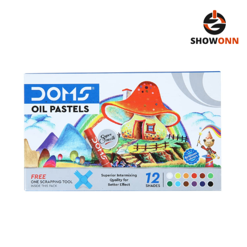 DOMS OIL PASTEL 12 SHADES NEW
