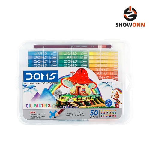 DOMS OIL PASTEL 50 SHADES PLASTIC PACK NEW