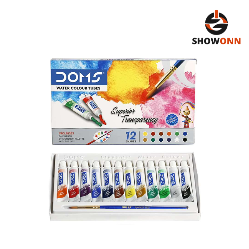 DOMS WATER COLOR TUBE 12 SHADES
