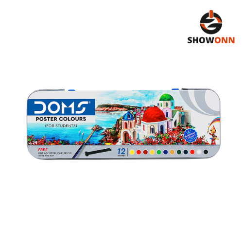 DOMS POSTER COLOUR 12 SHADES NEW