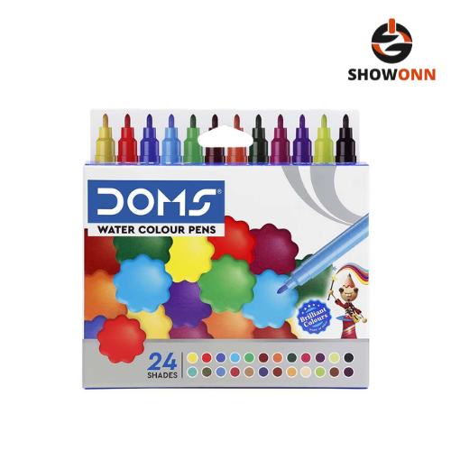 DOMS WATER COLOUR PEN 24 SHADE MINI NEW