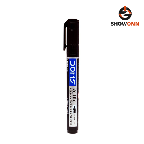 DOMS REFILO PERMANENT MARKER PEN BLACK 