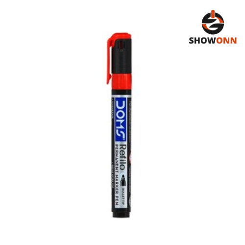 DOMS REFILO PERMANENT MARKER PEN RED 