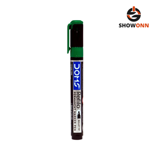 DOMS REFILO PERMANENT MARKER PEN GREEN 