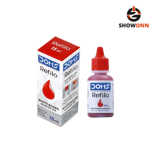 DOMS REFILO WHITE BOARD MARKER INK RED 15 ML