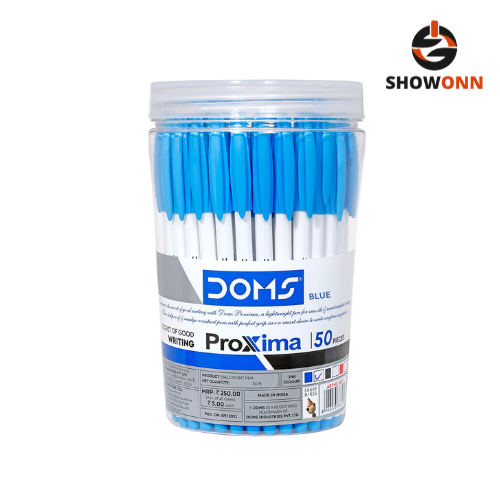 DOMS PROXIMA BALL PEN BLUE 50 PCS JAR