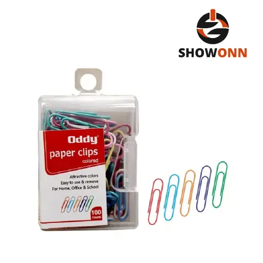 Oddy Paper Clip Colored (Vinyl Coated) Pouch Pack PCC-P50 